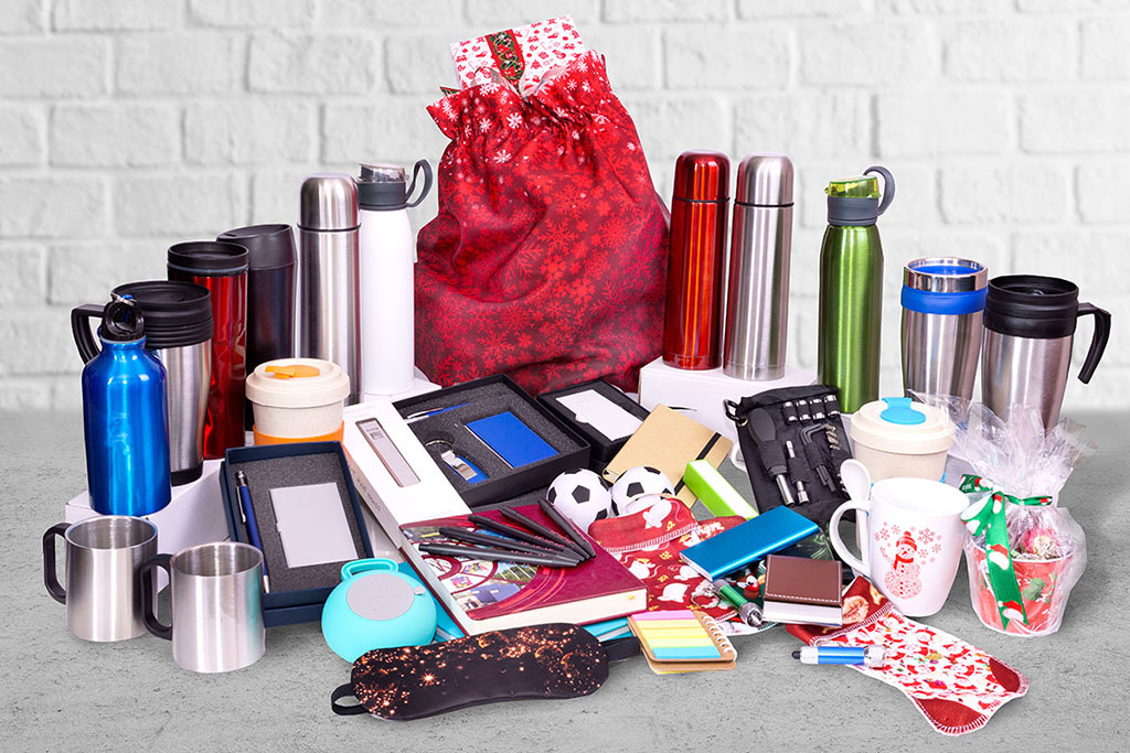 a selection of promotional products